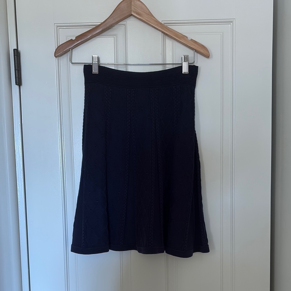 Sandro Blue knit A-Line Skirt for Cocktail